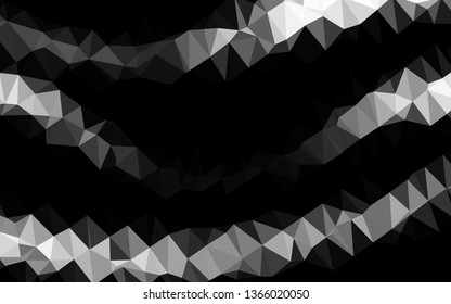 Light Silver, Gray vector blurry triangle template. A vague abstract illustration with gradient. New texture for your design.