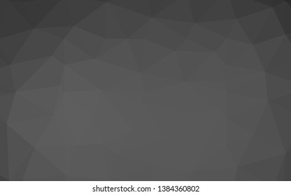 Light Silver, Gray vector blurry triangle template. A sample with polygonal shapes. Polygonal design for your web site.