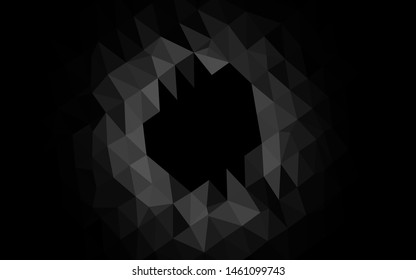 Light Silver, Gray vector blurry triangle texture. Shining illustration, which consist of triangles. Template for your brand book.