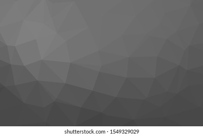 Light Silver, Gray vector blurry triangle texture. Modern geometrical abstract illustration with gradient. Polygonal design for your web site.