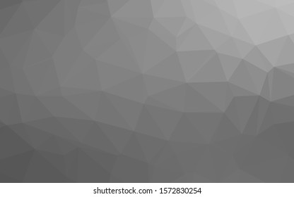 Light Silver, Gray vector blurry triangle texture. Triangular geometric sample with gradient.  Triangular pattern for your business design.