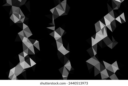 Light Silver, Gray vector blurry triangle template. Modern geometrical abstract illustration with gradient. Completely new template for your business design.