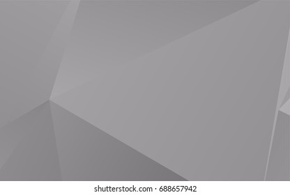 Light Silver, Gray vector blurry triangle background. Shining colored illustration in a brand-new style. The best triangular design for your business.