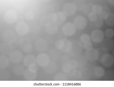 Light Silver, Gray vector bokeh template. Colorful illustration in blurry style with gradient. A new texture for your design.
