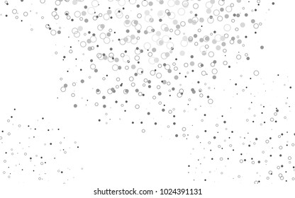 Light Silver, Gray vector  cover with spots. Modern abstract illustration with colorful water drops. Completely new template for your brand book.