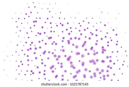 Light Silver, Gray vector cover with beautiful snowflakes. Modern geometrical abstract illustration with crystals of ice. The pattern can be used for new year leaflets.