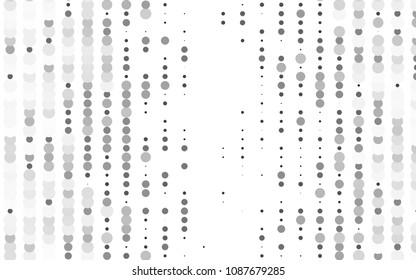 Light Silver, Gray vector  cover with spots. Modern abstract illustration with colorful water drops. The pattern can be used for ads, leaflets of liquid.