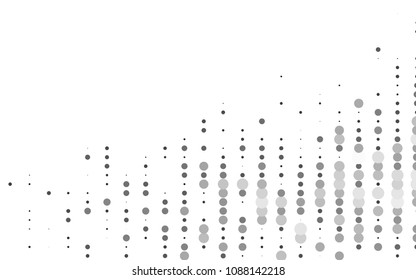 Light Silver, Gray vector  cover with spots. Abstract illustration with colored bubbles in nature style. New design for ad, poster, banner of your website.