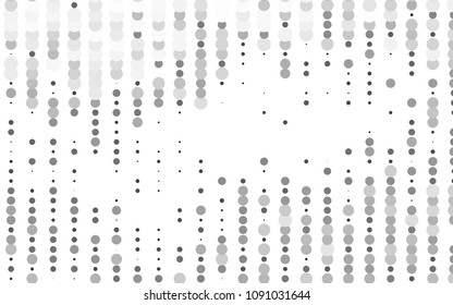 Light Silver, Gray vector  cover with spots. Modern abstract illustration with colorful water drops. Beautiful design for your business natural advert.