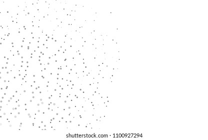 Light Silver, Gray vector  cover with spots. Blurred bubbles on abstract background with colorful gradient. The pattern can be used for ads, leaflets of liquid.