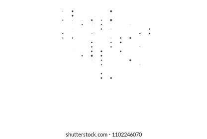 Light Silver, Gray vector  cover with spots. Modern abstract illustration with colorful water drops. The pattern can be used for ads, leaflets of liquid.