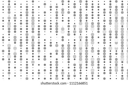 Light Silver, Gray vector  cover with spots. Beautiful colored illustration with blurred circles in nature style. New design for ad, poster, banner of your website.