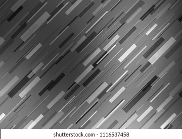 Light Silver, Gray vector cover with long lines. Shining colored illustration with narrow lines. The pattern can be used as ads, poster, banner for commercial.