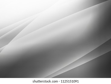 Light Silver, Gray vector cover with long lines. Decorative shining illustration with lines on abstract template. Best design for your ad, poster, banner.