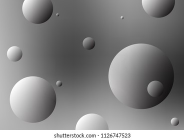 Light Silver, Gray vector cover with spots. Beautiful colored illustration with blurred circles in nature style. Completely new template for your brand book.