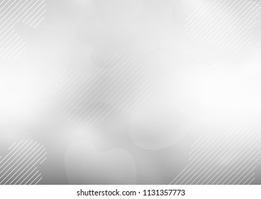 Light Silver, Gray vector cover with long lines. Glitter abstract illustration with colored sticks. The pattern can be used for websites.