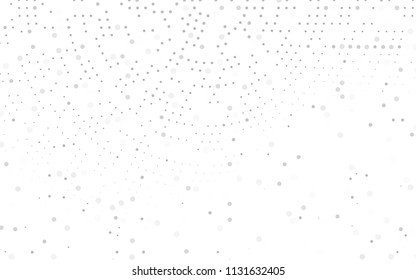 Light Silver, Gray vector  cover with spots. Glitter abstract illustration with blurred drops of rain. The pattern can be used for ads, leaflets of liquid.