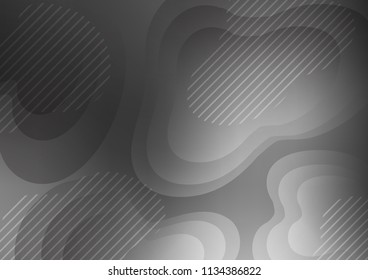 Light Silver, Gray vector cover with long lines. Lines on blurred abstract background with gradient. The pattern can be used for busines ad, booklets, leaflets
