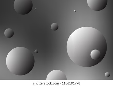Light Silver, Gray vector cover with spots. Modern abstract illustration with colorful water drops. Completely new template for your brand book.