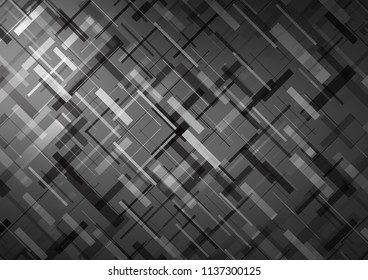 Light Silver, Gray vector cover with long lines. Glitter abstract illustration with colored sticks. The pattern can be used for busines ad, booklets, leaflets