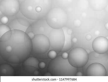 Light Silver, Gray vector cover with spots. Glitter abstract illustration with blurred drops of rain. The pattern can be used for aqua ad, booklets.