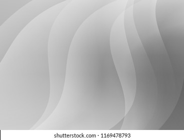 Light Silver, Gray vector cover with long lines. Lines on blurred abstract background with gradient. Best design for your ad, poster, banner.