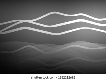 Light Silver, Gray vector cover with long lines. Shining colored illustration with narrow lines. The pattern can be used for busines ad, booklets, leaflets