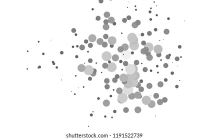 Light Silver, Gray vector cover with circles. Colorful illustration with blurred circles in nature style. Design for business adverts.