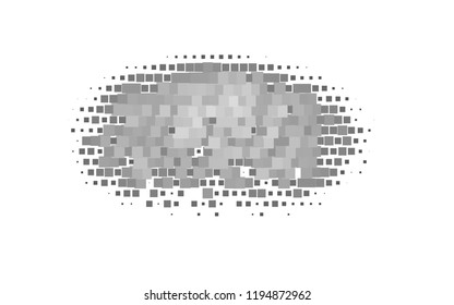 Light Silver, Gray vector cover in polygonal style. Glitter abstract illustration with rectangular shapes. The template can be used as a background.