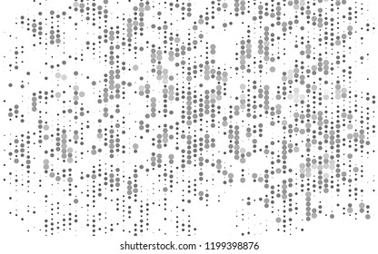 Light Silver, Gray vector cover with spots. Blurred bubbles on abstract background with colorful gradient. Template for your brand book.
