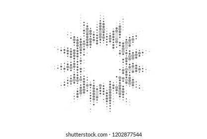 Light Silver, Gray vector cover with spots. Blurred decorative design in abstract style with bubbles. Template for your brand book.