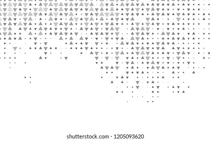 Light Silver, Gray vector cover in polygonal style. Abstract gradient illustration with triangles. Pattern for commercials.