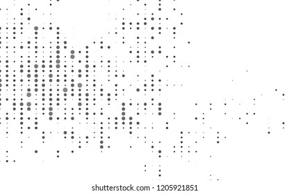 Light Silver, Gray vector cover with spots. Illustration with set of shining colorful abstract circles. Pattern of water, rain drops.