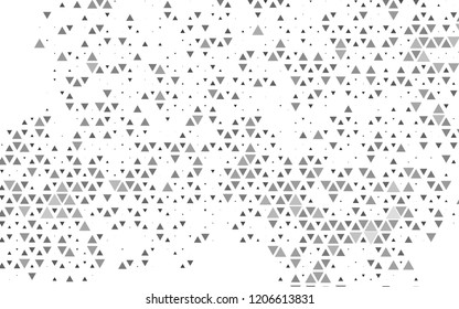 Light Silver, Gray vector cover in polygonal style. Triangles on abstract background with colorful gradient. Pattern can be used for websites.