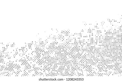 Light Silver, Gray vector cover with spots. Abstract illustration with colored bubbles in nature style. Pattern of water, rain drops.