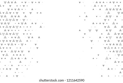 Light Silver, Gray vector cover in polygonal style. Glitter abstract illustration with triangular shapes. Pattern can be used for websites.
