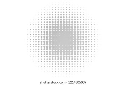 Light Silver, Gray vector cover with spots. Glitter abstract illustration with blurred drops of rain. Design for posters, banners.