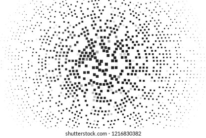 Light Silver, Gray vector cover in polygonal style. Abstract gradient illustration with rectangles. Pattern for commercials.