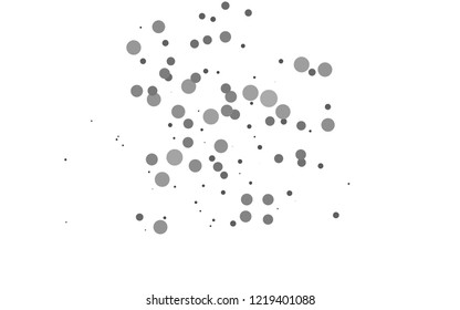 Light Silver, Gray vector cover with circles. Colorful illustration with blurred circles in nature style. Template for your brand book.