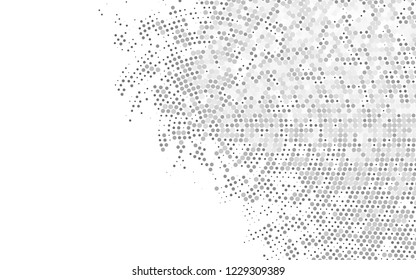 Light Silver, Gray vector cover with spots. Blurred decorative design in abstract style with bubbles. Pattern for beautiful websites.