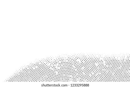 Light Silver, Gray vector cover with spots. Glitter abstract illustration with blurred drops of rain. Pattern for ads, leaflets.