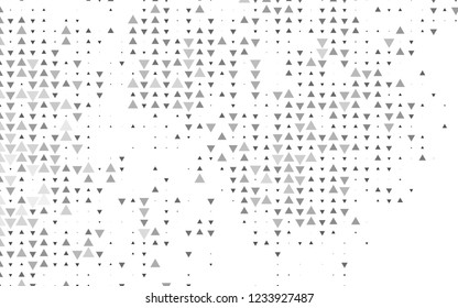Light Silver, Gray vector cover in polygonal style. Glitter abstract illustration with triangular shapes. Pattern for commercials.
