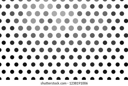 Light Silver, Gray vector cover with spots. Modern abstract illustration with colorful water drops. Pattern for beautiful websites.