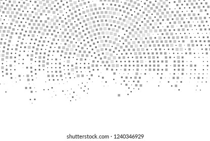 Light Silver, Gray vector cover in polygonal style. Decorative design in abstract style with rectangles. The template can be used as a background.