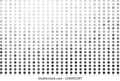 Light Silver, Gray vector cover with spots. Modern abstract illustration with colorful water drops. Design for posters, banners.