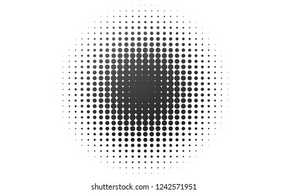 Light Silver, Gray vector cover with spots. Beautiful colored illustration with blurred circles in nature style. Pattern of water, rain drops.