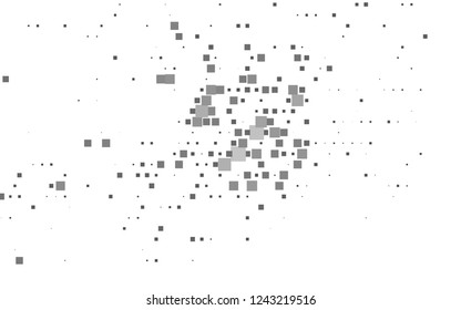 Light Silver, Gray vector cover in polygonal style. Abstract gradient illustration with rectangles. Pattern for busines ad, booklets, leaflets