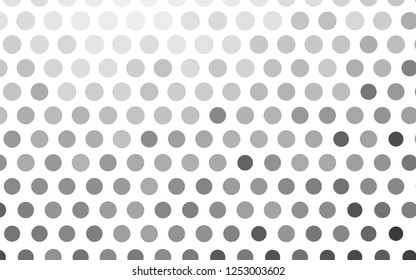 Light Silver, Gray vector cover with spots. Abstract illustration with colored bubbles in nature style. Design for posters, banners.