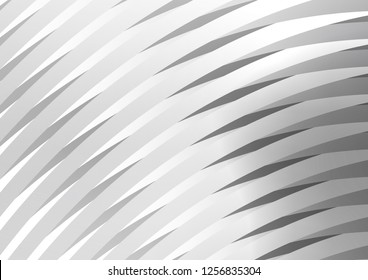 Light Silver, Gray vector cover with long lines. Decorative shining illustration with lines on abstract template. The template can be used as a background.