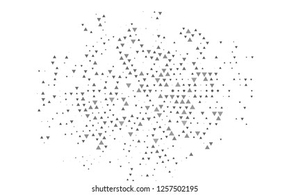 Light Silver, Gray vector cover in polygonal style. Modern abstract illustration with colorful triangles. Pattern for busines ad, booklets, leaflets